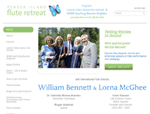 Tablet Screenshot of fluteretreat.com